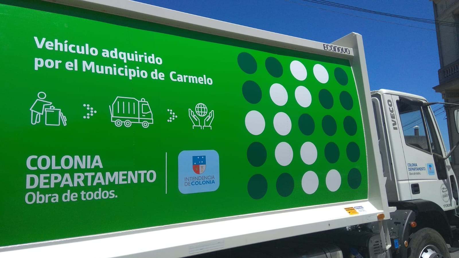 Camión recolector de Municipio de Carmelo