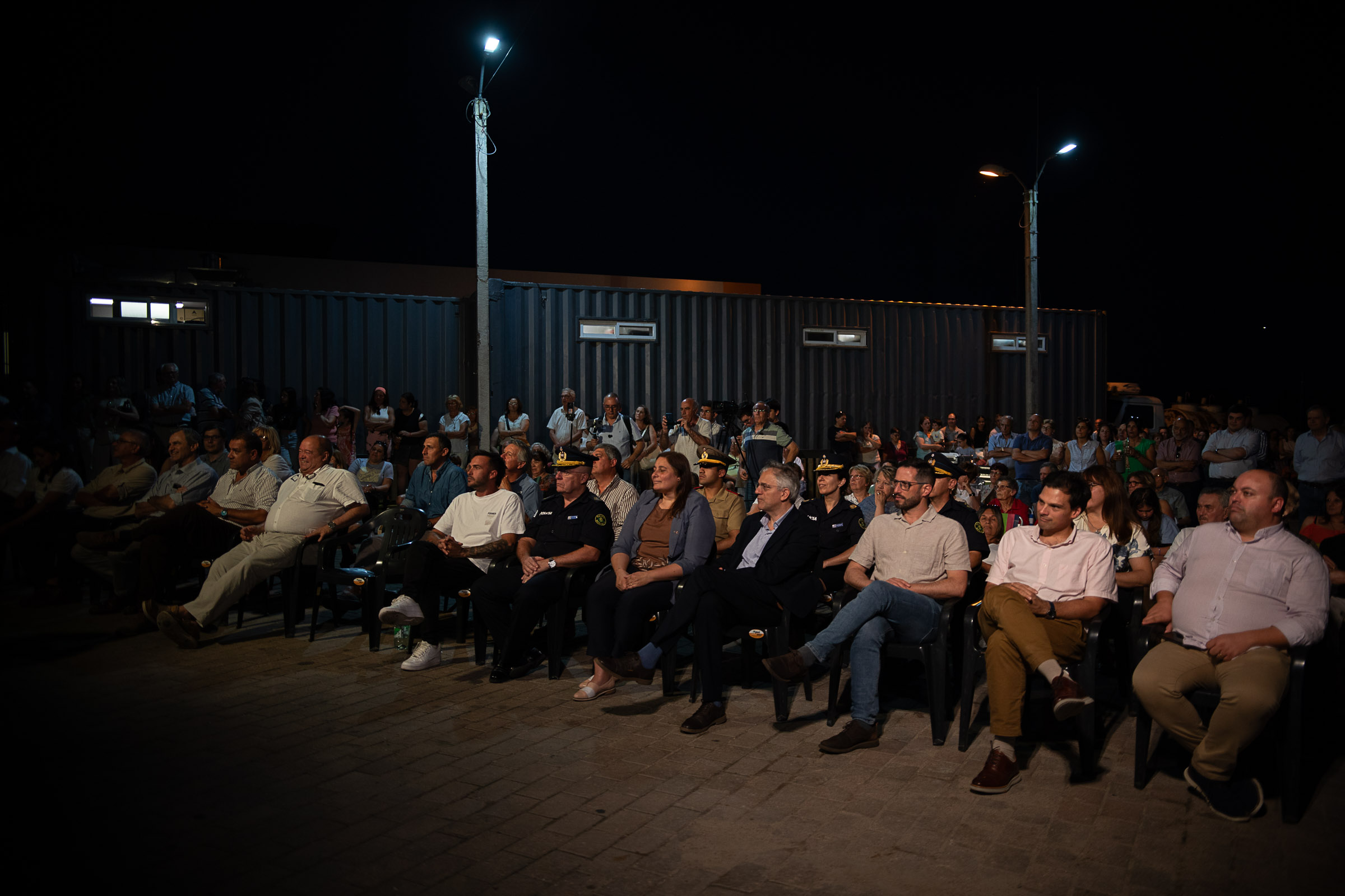 Inauguración de mural y luminaria en la planta de silos de Trinidad
