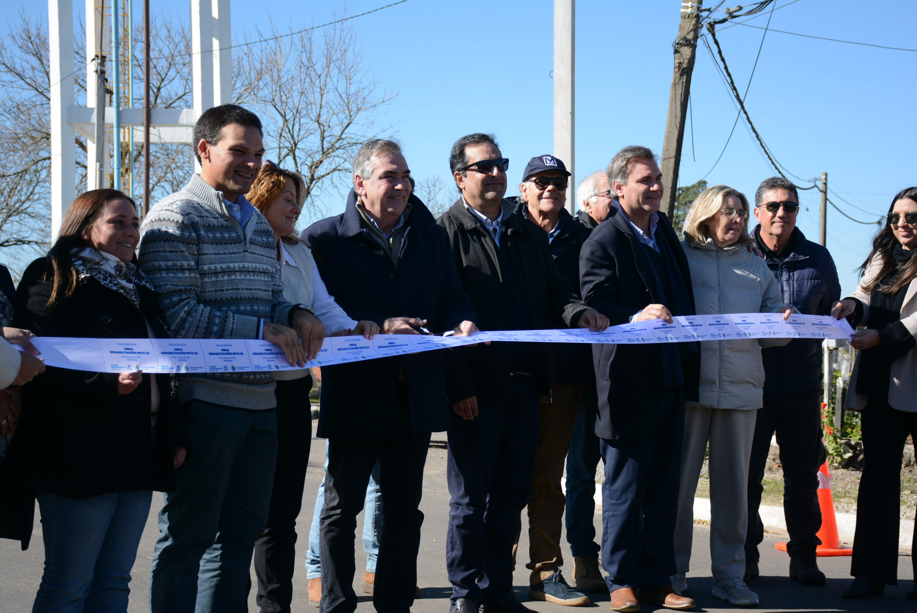 Inauguración de la readecuación del tramo departamental de Ruta N°50