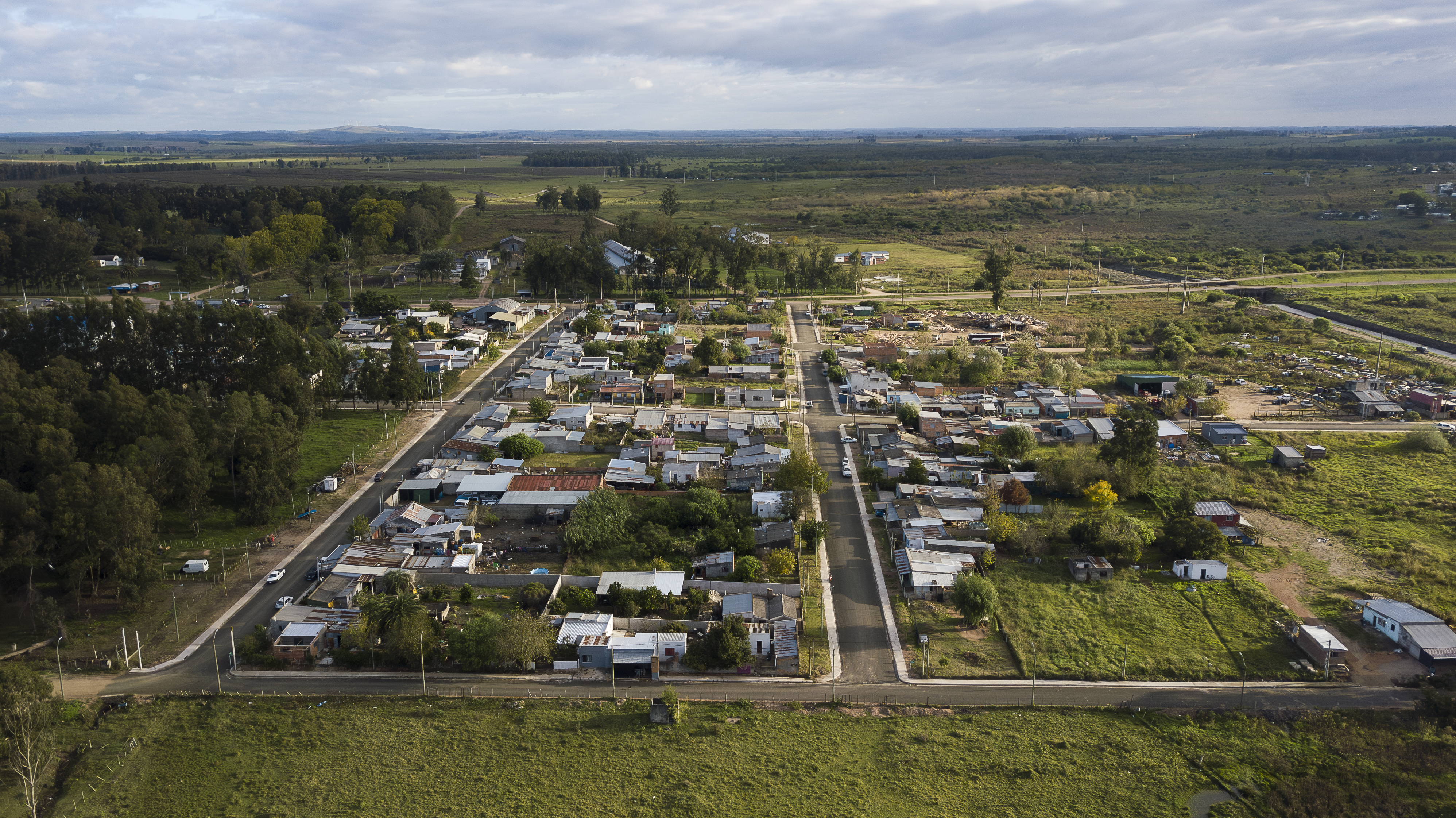 Obras de mejora urbana en Barrio Popular